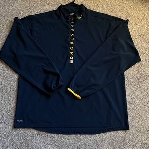 Nike livestrong NikeFIT 1/2 zip top.